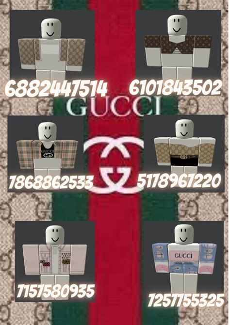 roblox gucci clothing codes|Roblox Gucci outfit id.